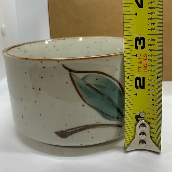 Speckled Stoneware Sunflower Mugs Set of 2 Made in Japan - Picture 9 of 11